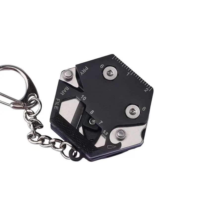 כלי EDC חיצוני מולטיפונקציונלי מטבע הקסדה הקסדה מתקפלת סכין מטבע מחזיק מפתחות מברג כיס מיני קולטלו G