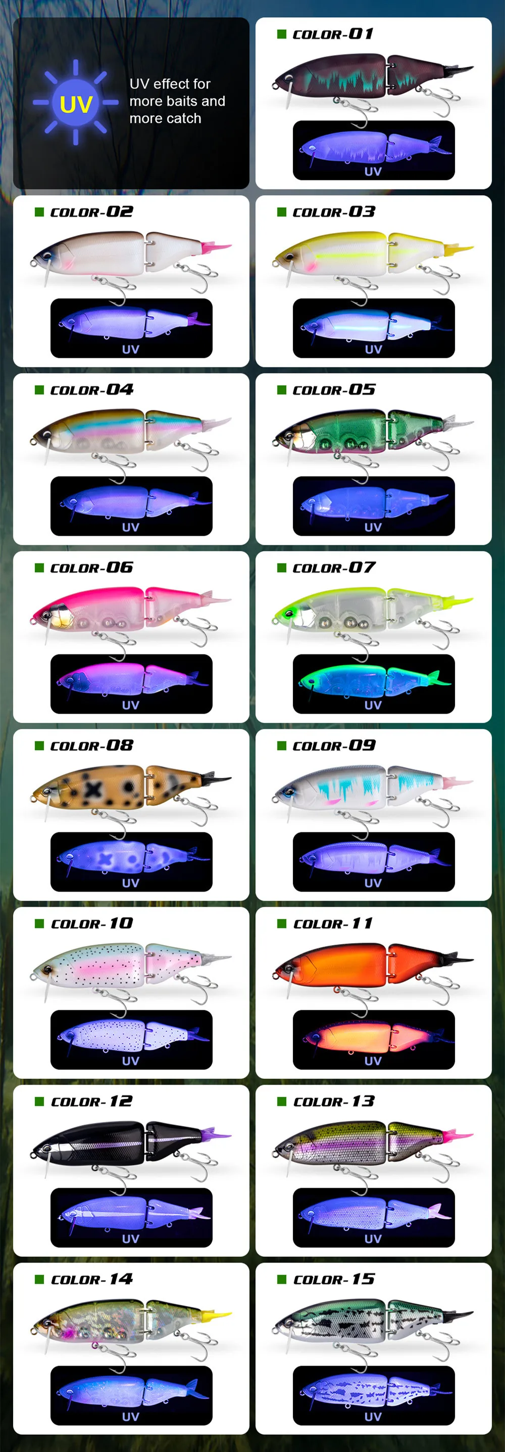 Description Picture 6 of itemBATTLEBASS 2022 Swimbait Big Fishing Lure Artificial Hard Bait 165mm 86g Jointed Fishing Lure for Predator Wobbler Minnow Pike