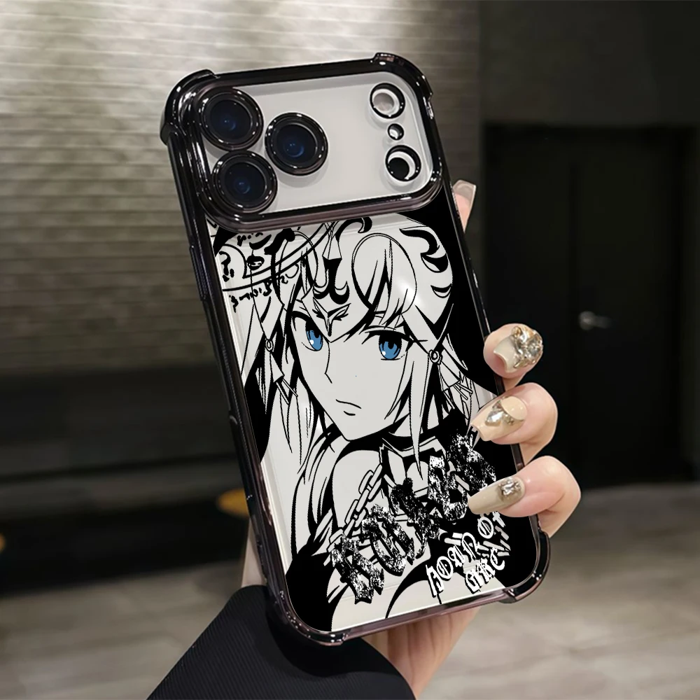 Fate A-Arthurs Joan Saber Anti-Drop Transparent Phone Case
