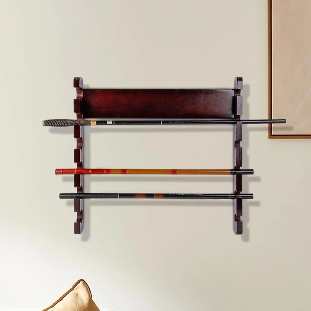 Fishing Rod Rack Wall Mount Fishing Rod Pole Holder Fishing Rod Organizer  Wood Rod Storage Rack for Garage Basement Indoor Store - AliExpress