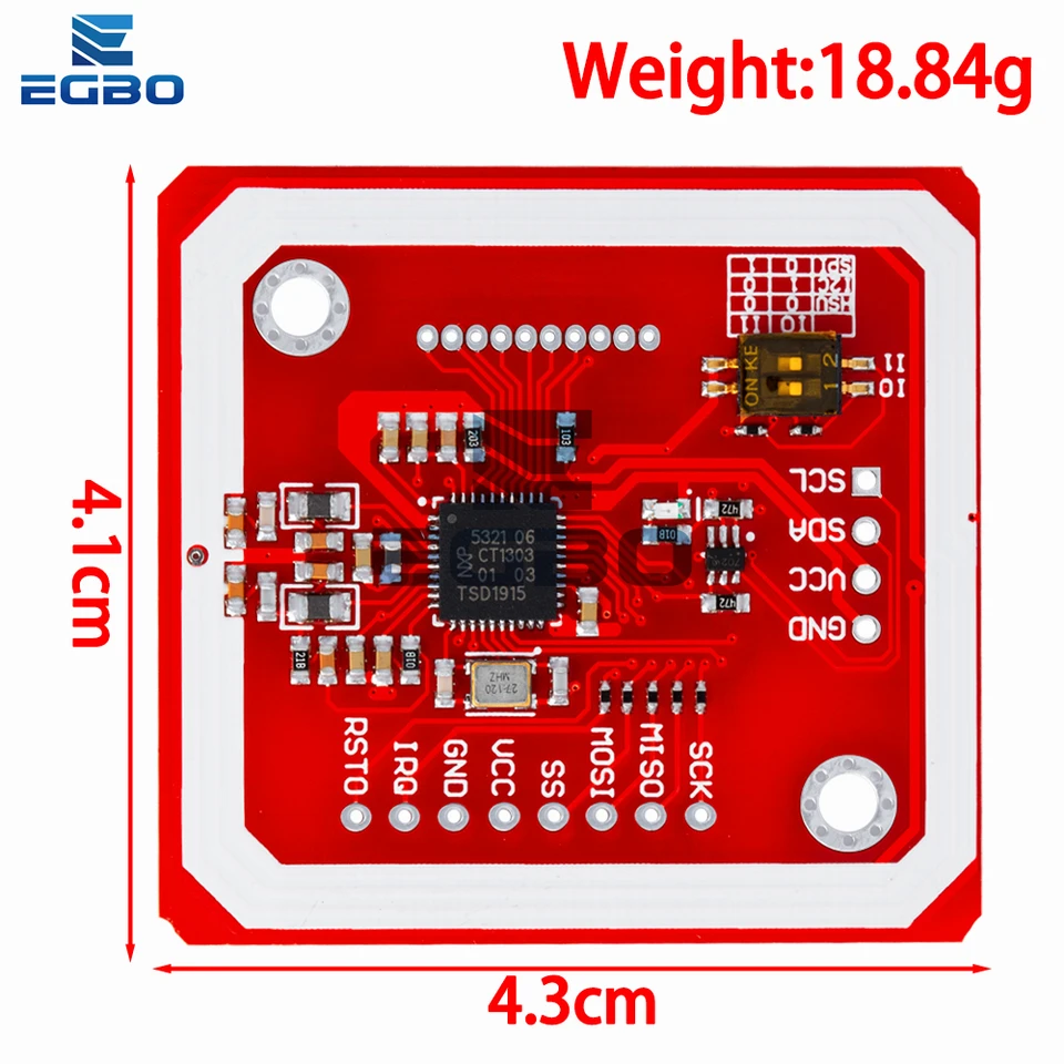 PN532 NFC RFID Reader Writer Shield Kit Für Arduino Mini Mini PN532 NFC/RFID Reader/Writer Shield Kit Für Arduino – Inkl. Controller Arduino Nano Shield