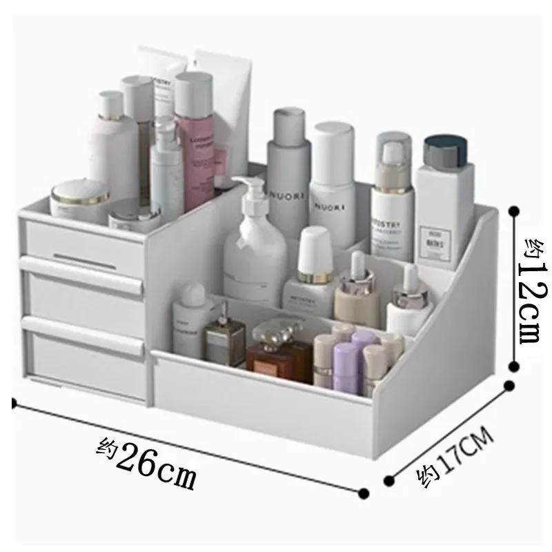 High Capacity Cosmetic Organizer Cosmetic Storage Boxs Jewelry Nail Polish Bathroom Organizer Hom Garden Makeup Bag Organization 6