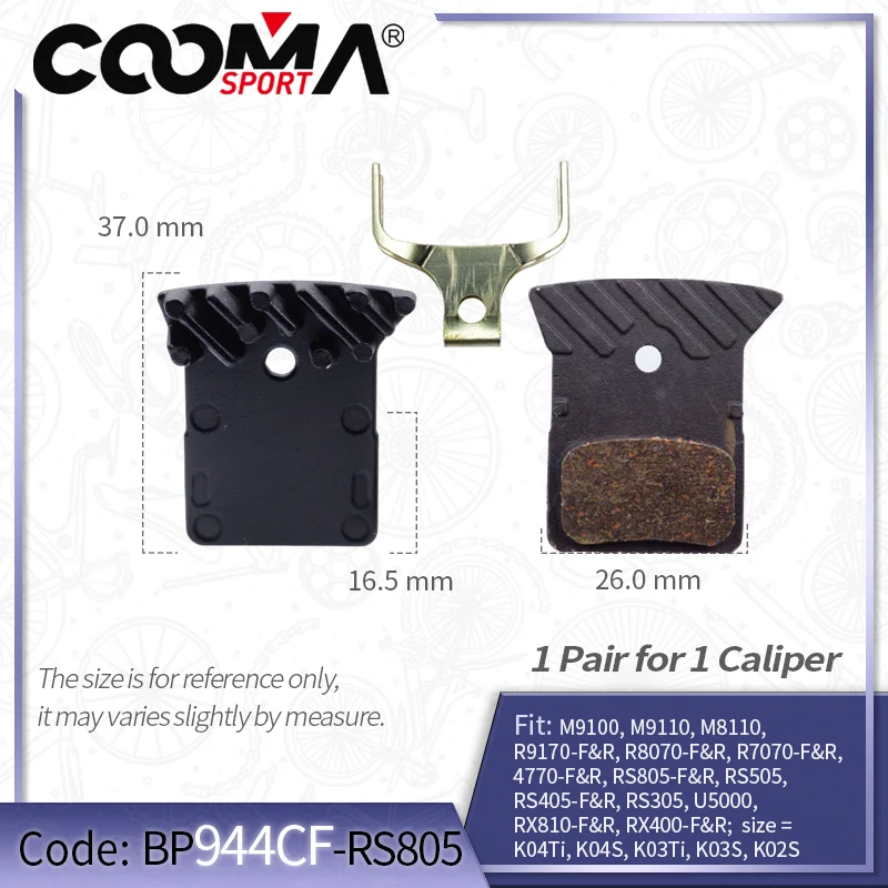 Bicycle Disc Brake Pads Brake Pads Bike Brake Pads Cooling Fins