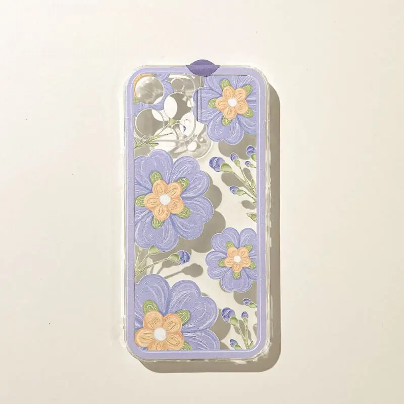 Daisy Flower Clear Silicone Phone Case Cover
