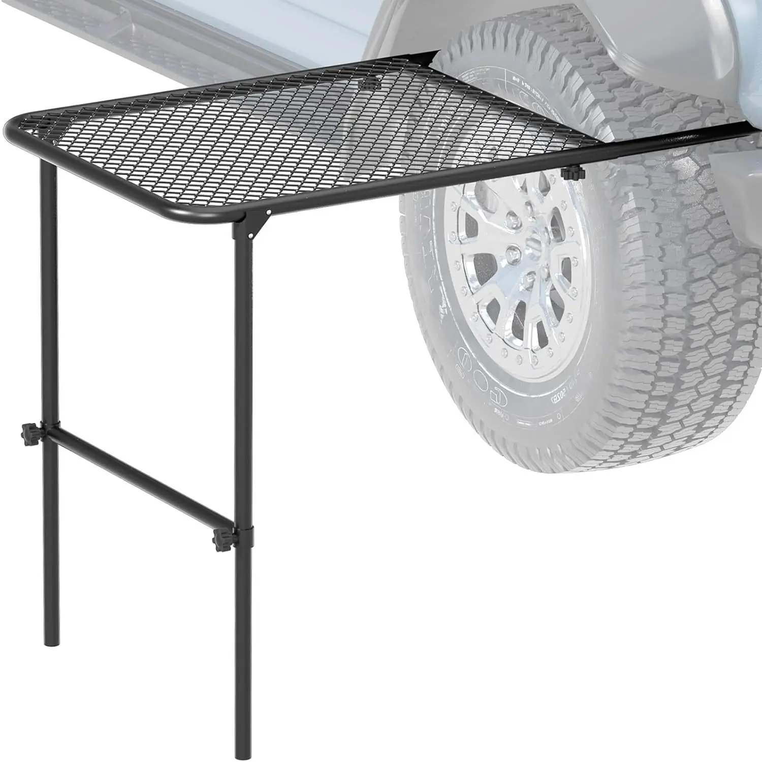 Outdoor Camping Table Portable Tire Folding with Lifting Rack Tire Dining Table