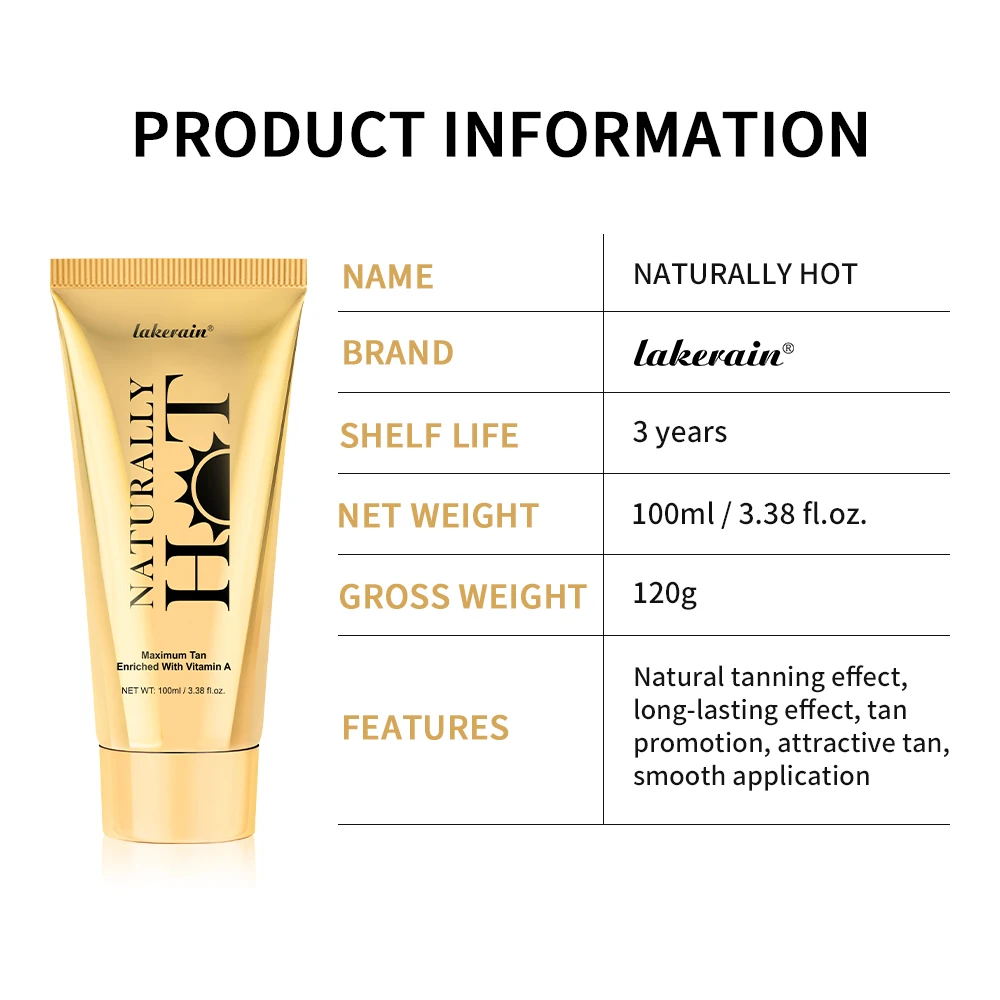 Ag Hot Long-Lasting Promote Tanning Cream Maximum Intensifier Cream Natural Tanning Smooth Application Bronzers Skin