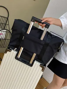 Alternative view of Foldable Female Short Distance Portable Large Capacity Maternity Storage Travel Duffel Fitness Bag
