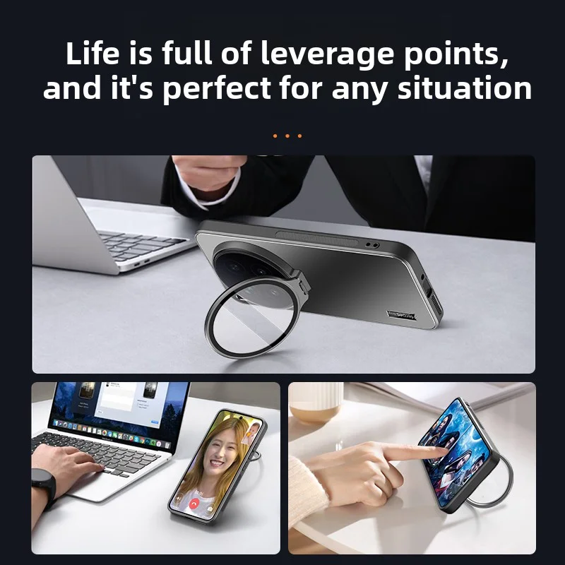 Ultra Protective Hard Matte Magnetic Stand Back Cover Case