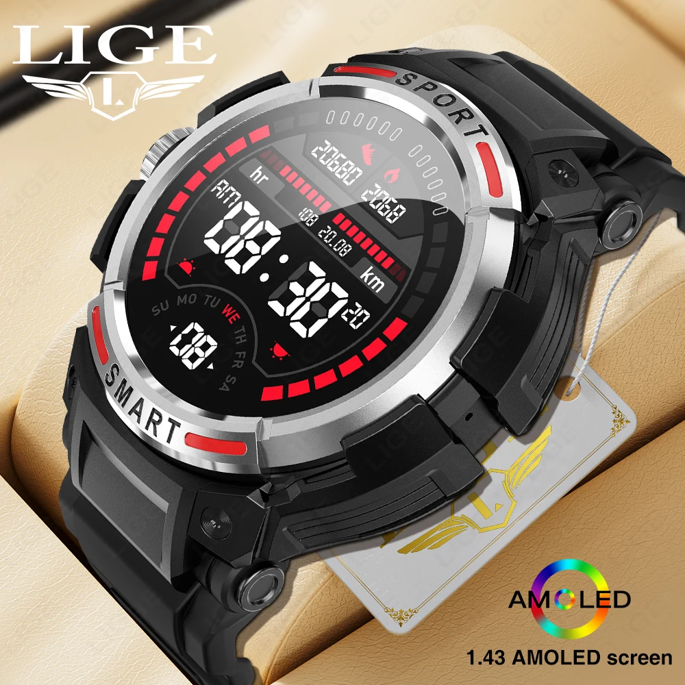 LIGE2023NewestHighendSmartWatchesMenI68WaterproofBluetooth