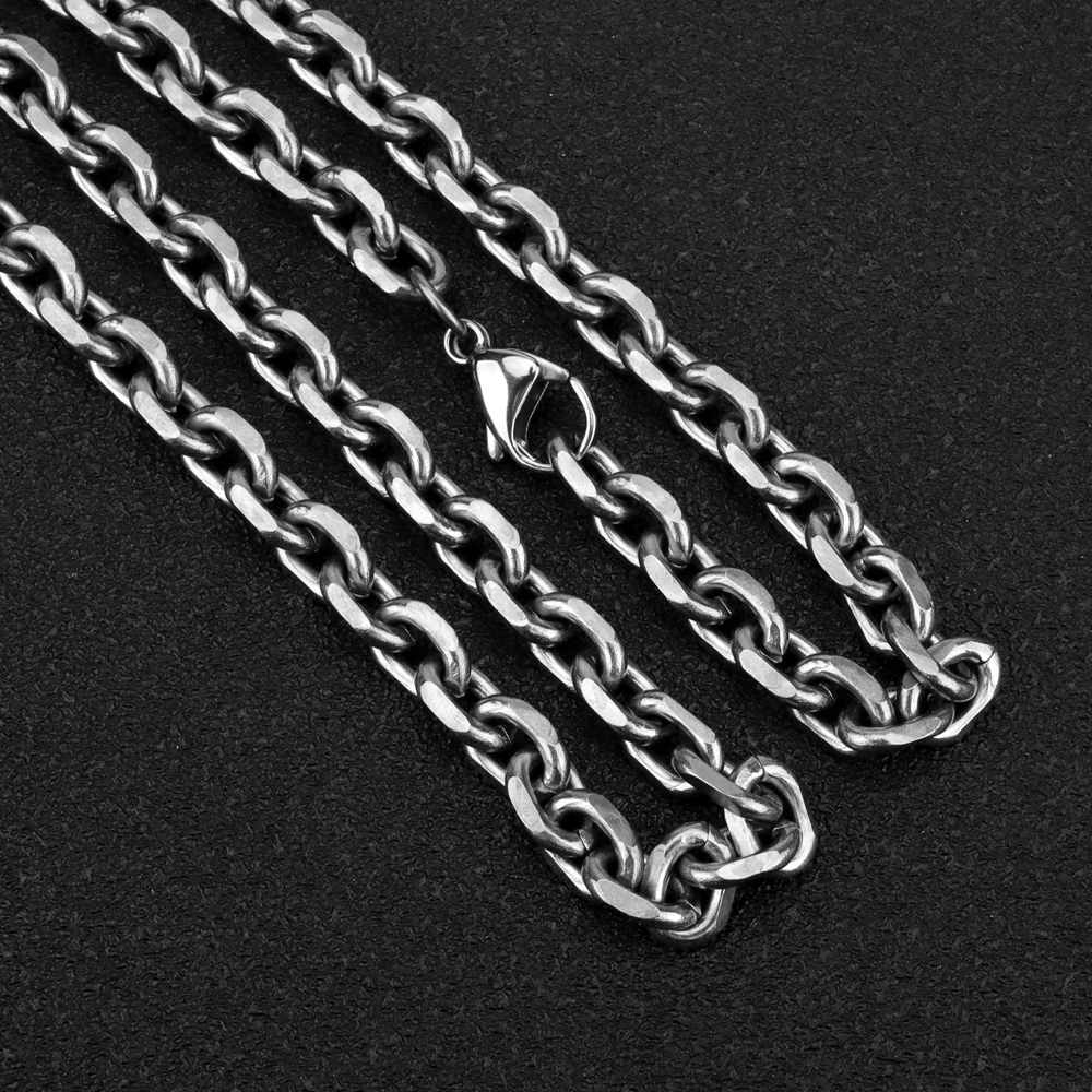 606570cmTitaniumAlloyNecklaceUltralightNonallergicChainWaist