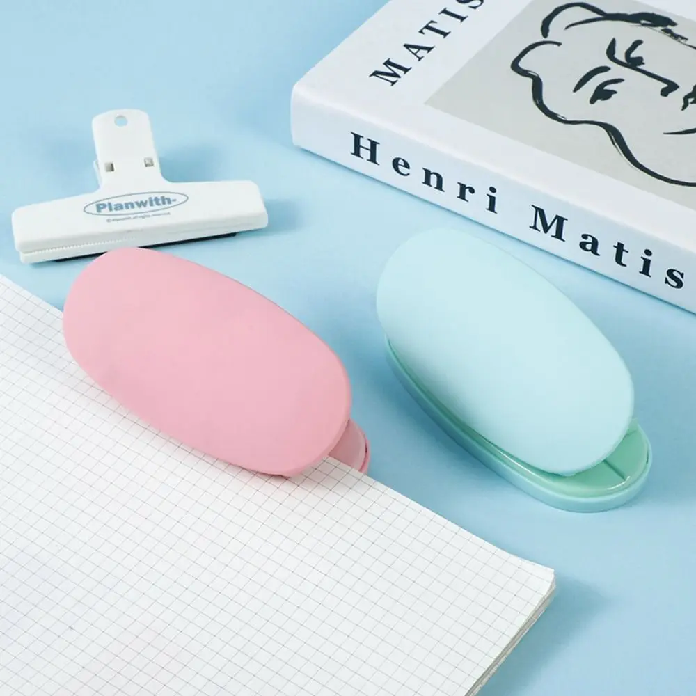 

Manual Binding 2-hole Paper Punch Macaron Color With Measure Scale DIY Scrafts DIY Hole Punch Binding Double Holes Office