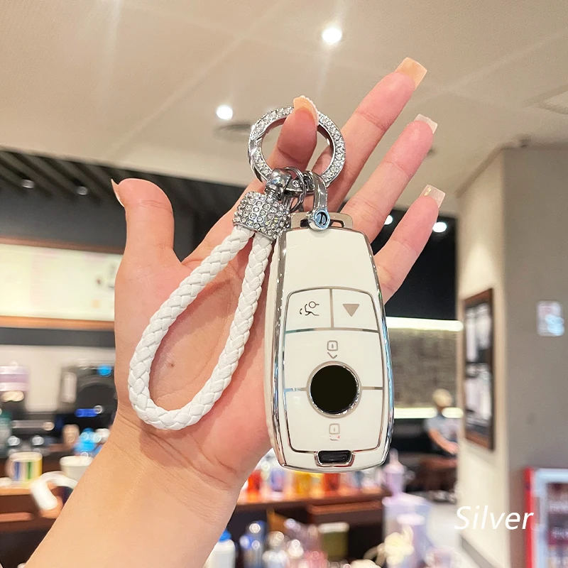 4 Pulsanti Tpu Car Key Case Cover Shell Per Mercedes Benz E S A C G Cls Gla Glb Glc Gle G Glass 2017 2018 2019 2020 2021 2022