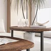 Round Coffee Table Set of 2 End Tables for Living Room,Black Small Coffee Table Living Room 6