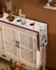 Merry Christmas Tree Ball Linen Table Runners Holiday Party Decor Reusable Dining Wedding Navidad Decorations 3