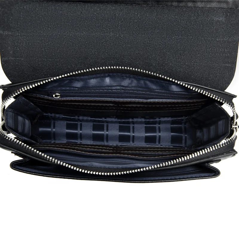 New Men's Multi-Card Slot Password Lock Anti-Theft Handbag High-Quality Luxury Large Capacity Business Clutch Briefcase