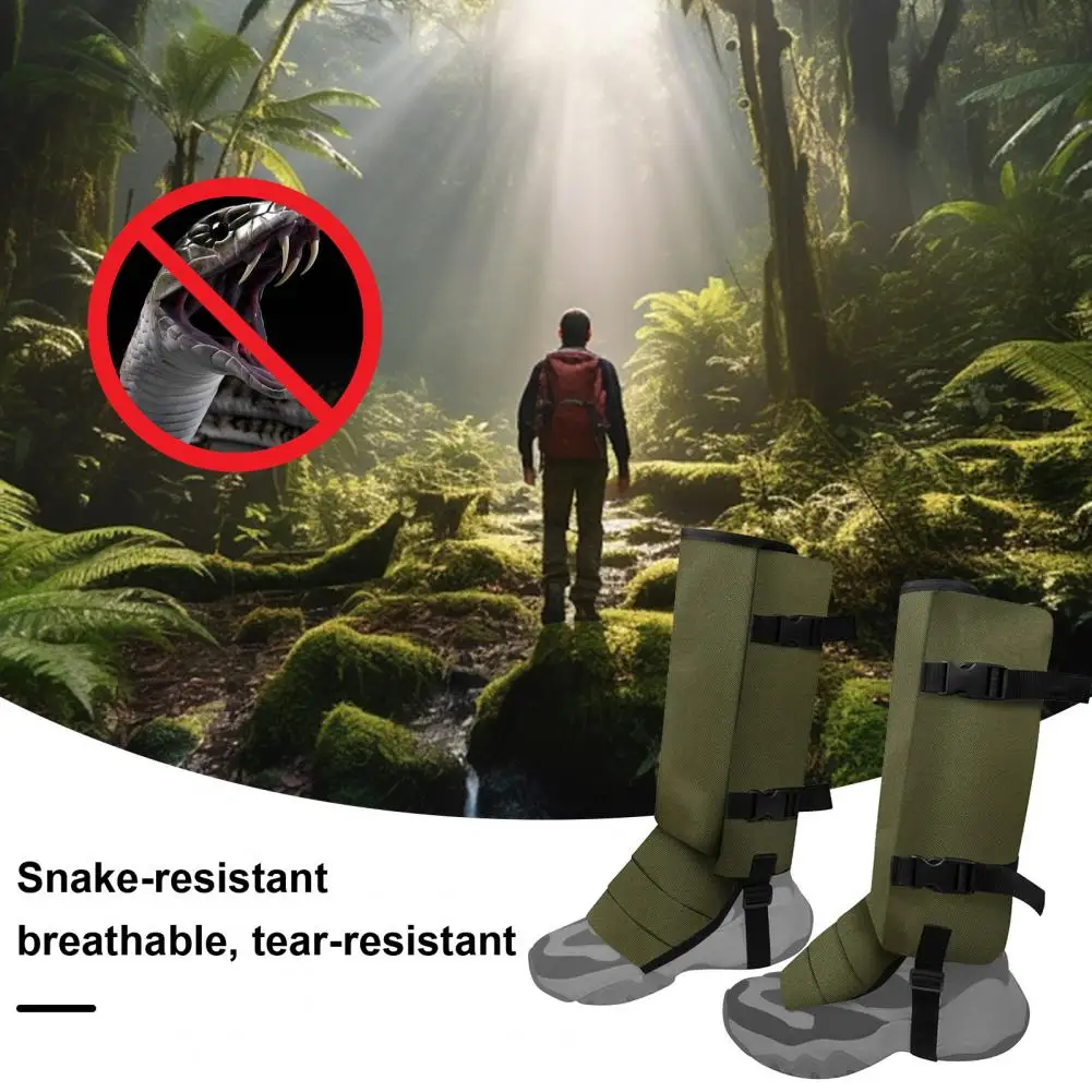 Waterproof Leg Gaiters Quick Release Size Adjustable Bite Camping Hiking Lower Leg Guard Gaiters