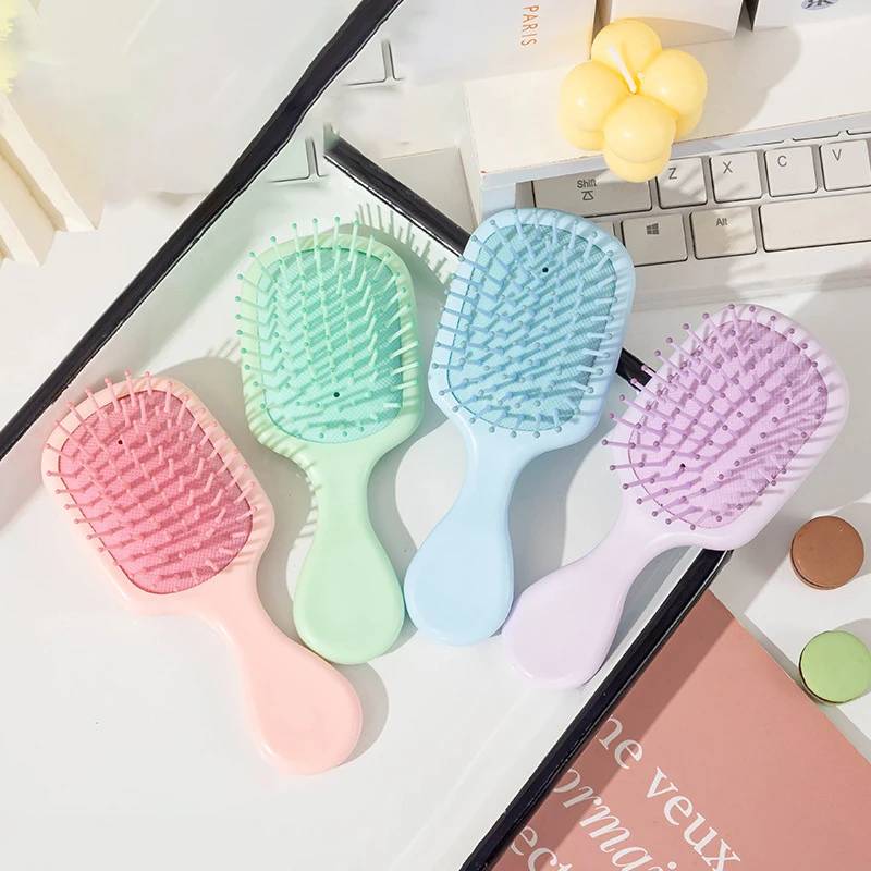 Hair Styling Tool Wig Brush Hair Brush Hair Styling Brush Hair Comb Mini Portable Massage Cute Cartoon Air Cushion Anti Screw Hair Brush Comb Hair Styling Tool For Real Wigs 1pcs