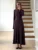  Knitted Long Dress Female Fall Winter New Casual Retro High Waist Rib Sweater Bodycon Dresses Lady Holiday Party Outfits