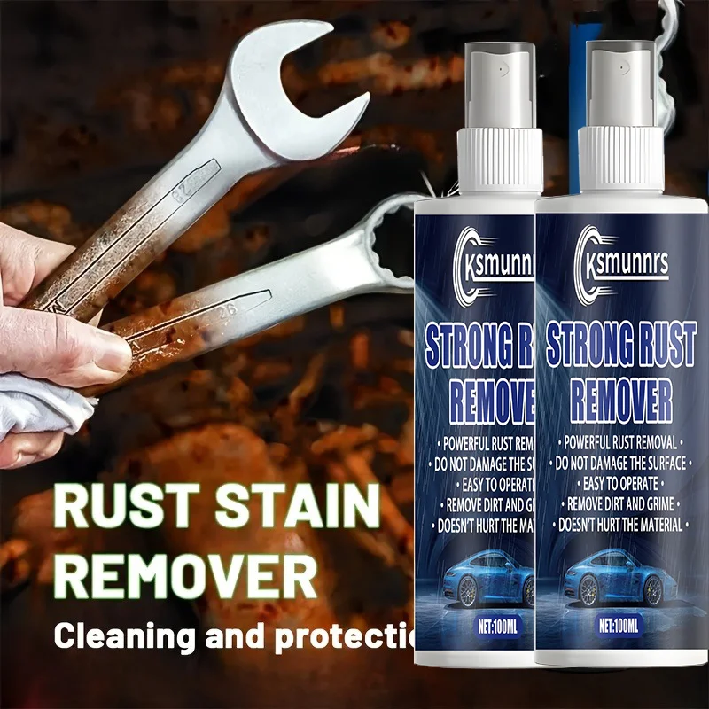 ספריי הסרת חלודה - מבהיר מתכת, ממיר מהיר להסרת חלודה וחמצון, יעיל להסרת כתמים