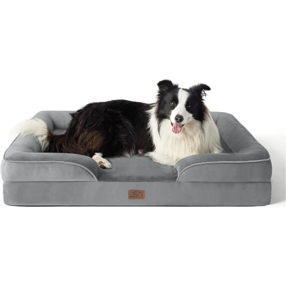 

Съемная кровать для собаки, Водонепроницаемая подкладка, ортопедическая кровать для питомца, большой моющийся диван для собаки с поддерживающей пеной, все для собак