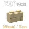 300/500in1 Tan / Khaki 1x2 Bricks Wall Brick Building Blocks Minifigues Mega 98283 6000066 DIY MOC My City Street Houses Castle 1