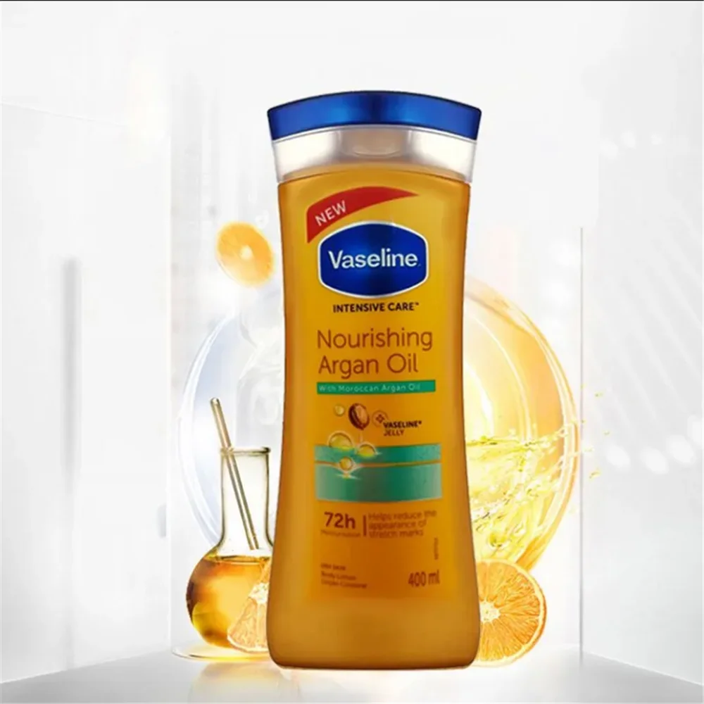 400ml Vaseline Body Milk Niacinamide Whitening Brightening Body Milk Autumn and Winter Improve Rough Chicken Skin