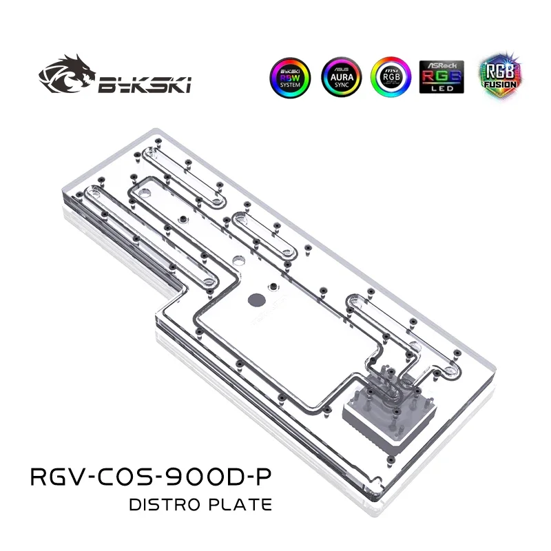Bykski Distro Plate Canale Per Scheda Di Navigazione Per Custodia Per Computer Corsair 900D Sostituire La Dissipazione Del Calore Del Serbatoio Rgv-Co