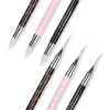 1Pcs Metal Dual Heads  Dotting Pen Nail Brush Rhinestones Crystal Picking Nail Studs Dotter DIY Point Drill Nail Tools 5