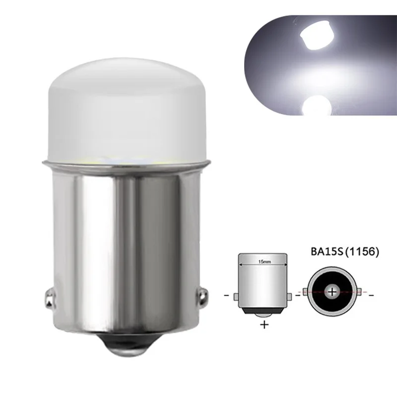 1156 LED ���� PY21W BAY15D 1157 ���� ���õ�, �ſ� ���� ��� �ڵ��� ���� �극��ũ ���� ����, P21/5W Ba15S, 12V, 6000K, 2 ��