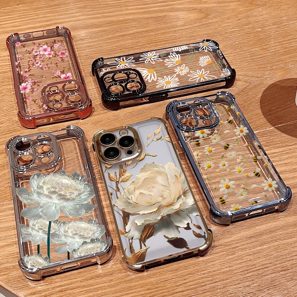 Cute Electroplated Protective Phone Case