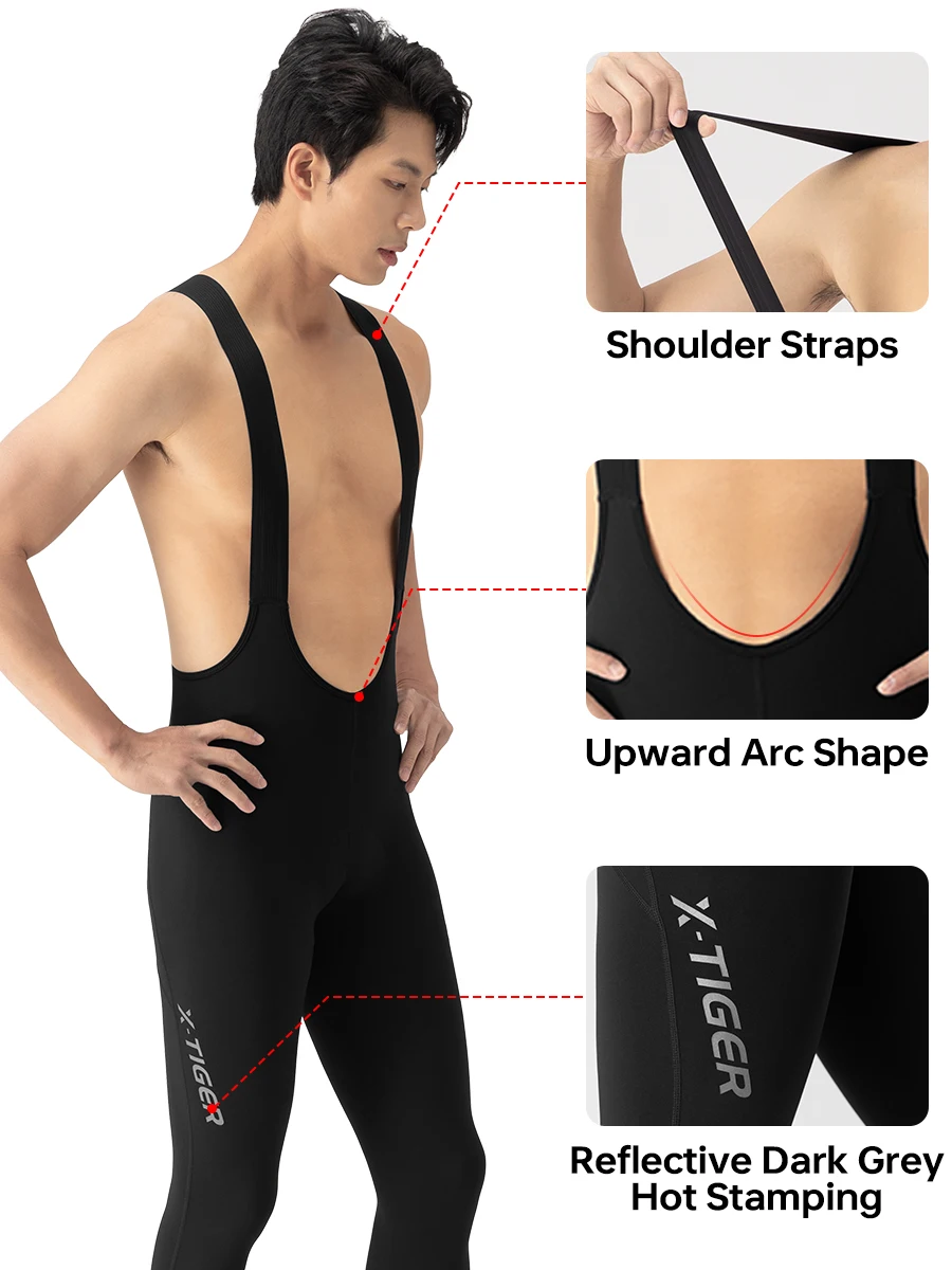 X-Tiger Professional Cycling Long Pants 5D Gel Pad Mountain Bike Cycling Pants Anti-Sweat Quick-Dry Cycling Sports Tights