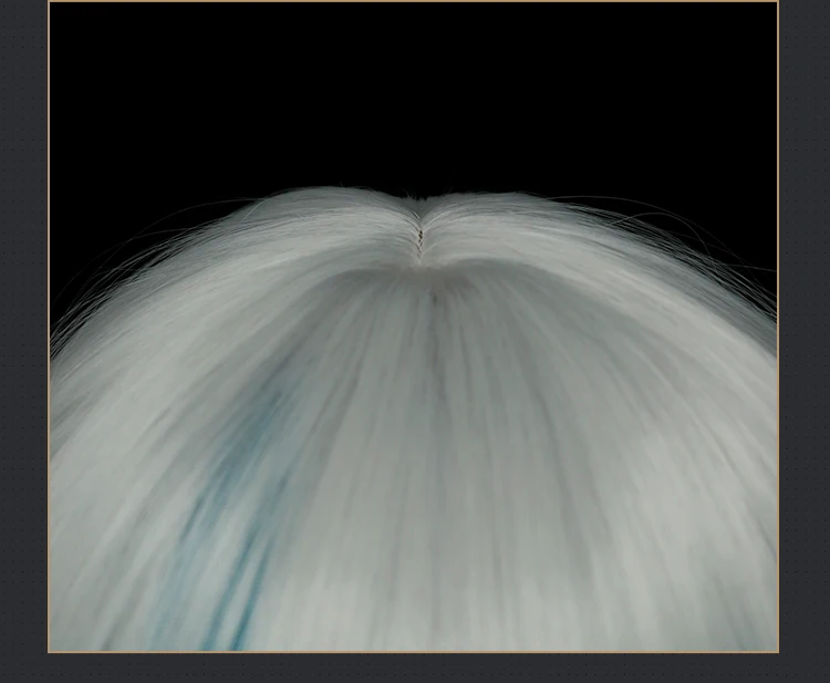 Jinhsi Wig Wuthering Waves WuwWa Jinhsi Cosplay Wig With Tonytail Long Hair Grey Blue Hair 6