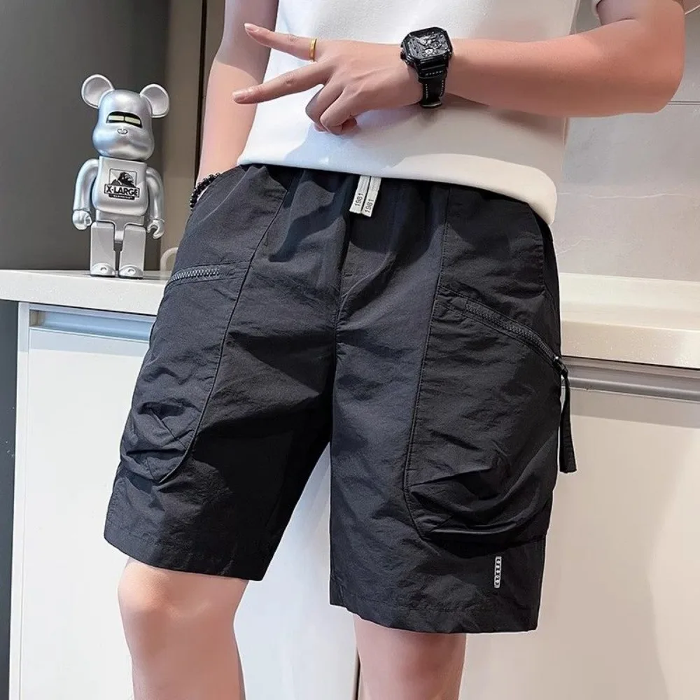 Men's Clothing Shorts Invisible Open Crotch Outdoor Sex Summer Cargo Pants Leisure Hiking Sweatpants Loose Eroticism Trousers