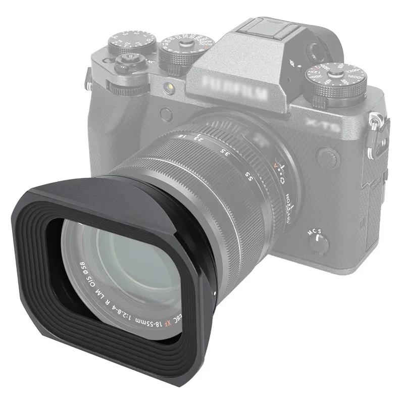 JJC Fuji 14/18-55 Metallkamera-Gegenlichtblende, Sonnenschutz, kompatibel mit Fujifilm XF14mm F2.8 R Objektiv und XF18-55mm F2.8-4 R LM OIS Objektiv – Detail 6