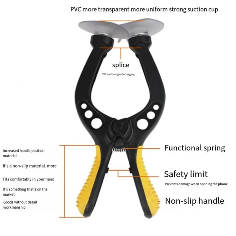 Cell Phone Screen Separator Adjustable Phone Screen Opener Suction Cup Clamp Ergonomic Repair Tools Mobile Tapper