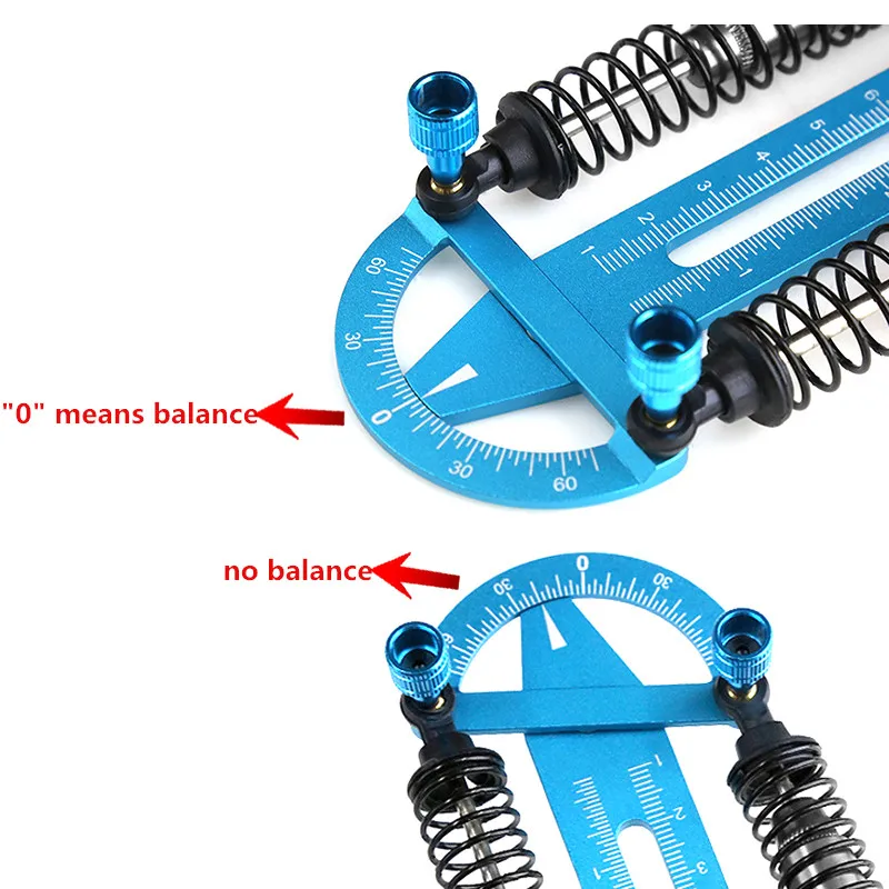 

Metal Shock Synchronizer Balance Measurement Left Right Hardness Adjustment Tool Durable Part for RC Model Climbing Car