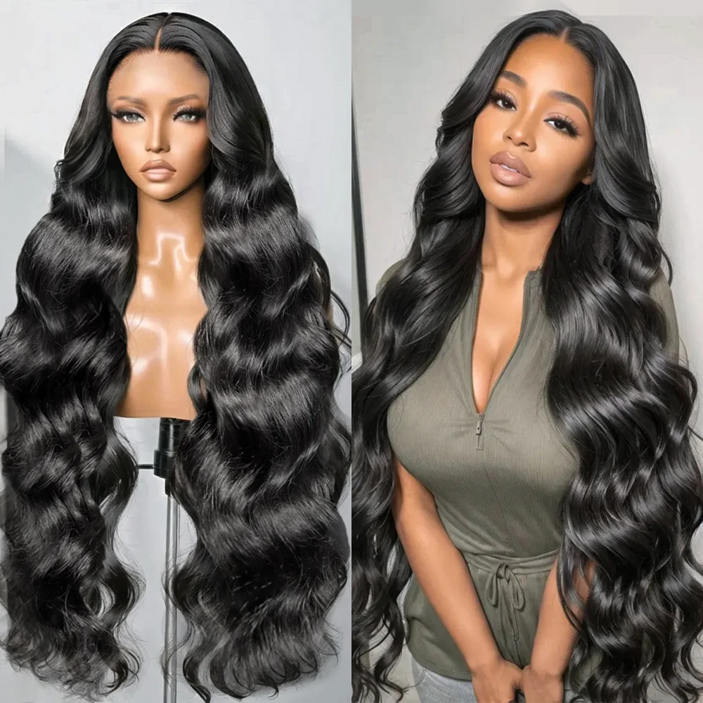 

7x5 Lace Closure 13x4 Lace Front Preplucked Natural Hairline Brazilian Human Hair Glueless Wig Transparent Pre Cut Lace No Glue