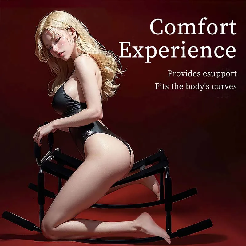 Sex Chair Multifunctional Sex Furniture Trojan BDSM Flirting Aids Tools Couple Masturbation Elastic Band Rocking Chair