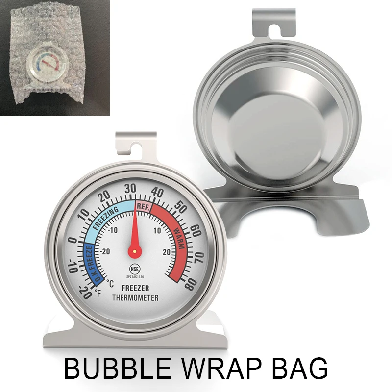 Stainless Steel Large Dial Freezer Thermometer