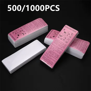 100/500/1000pcs Corpo Gamba Braccio Depilazione Epilatore Non tessuto Depilazione Carta Cera Per Le Donne Degli Uomini Striscia di Cera di Carta di Alta Qualità 1