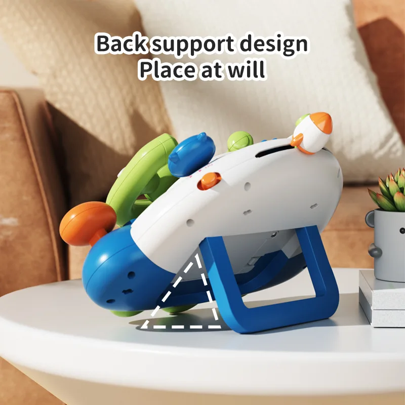 Plastic Steering Wheel Baby Toy with Music and Lights