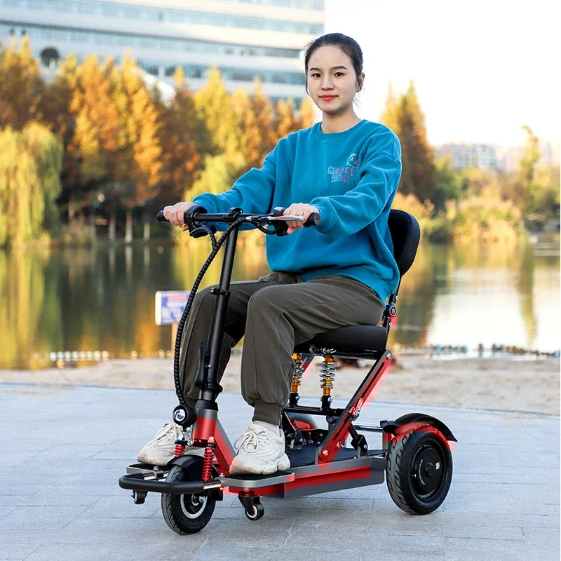 Long Distance Travel 3 Wheel Mobility Scooter Portable Lightweight Mobility Scooter For Eldely