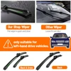 Wiper Front Wiper Blades For Alfa Romeo 159 2004-2011 2005 2006 2007 2008 Windshield Windscreen Window 22"+18" LHD Accessories 2