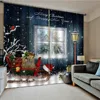 2024 Christmas Window Curtains Decor For Home Bedroom Kitchen Living Room Christmas Ornament Xmas Gifts Navidad Natal New Year 1