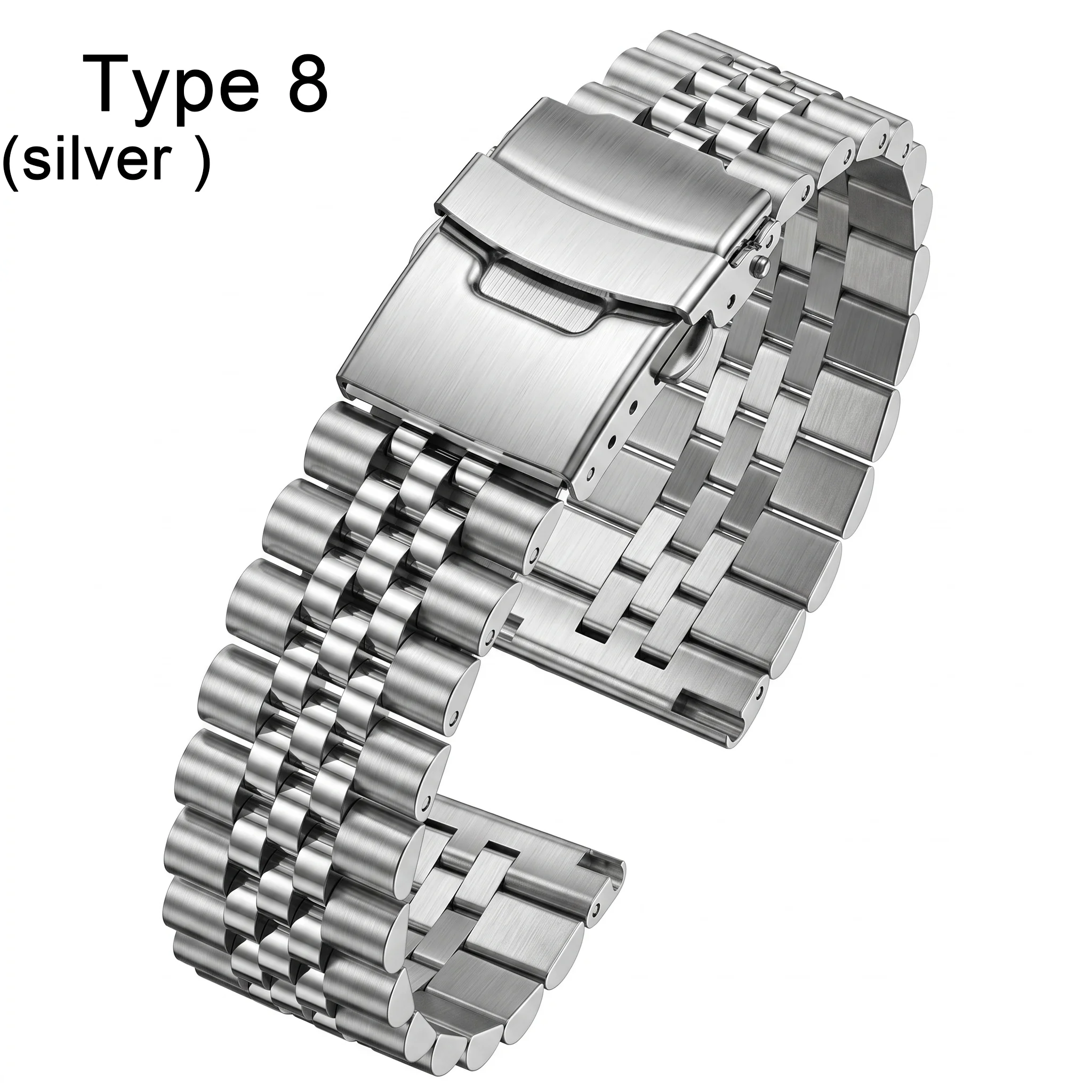 Sleek Stainless Steel Watch Band - Premium Metal Replacement Strap