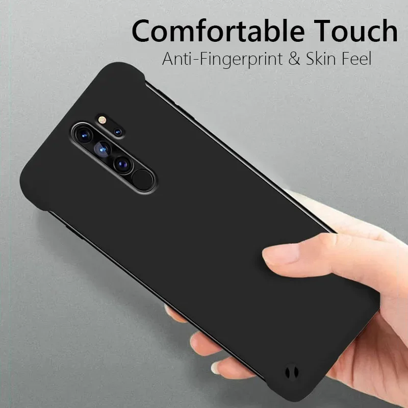 Frameless Slim Matte Hard PC Back Cover Case For Xiaomi Redmi Note