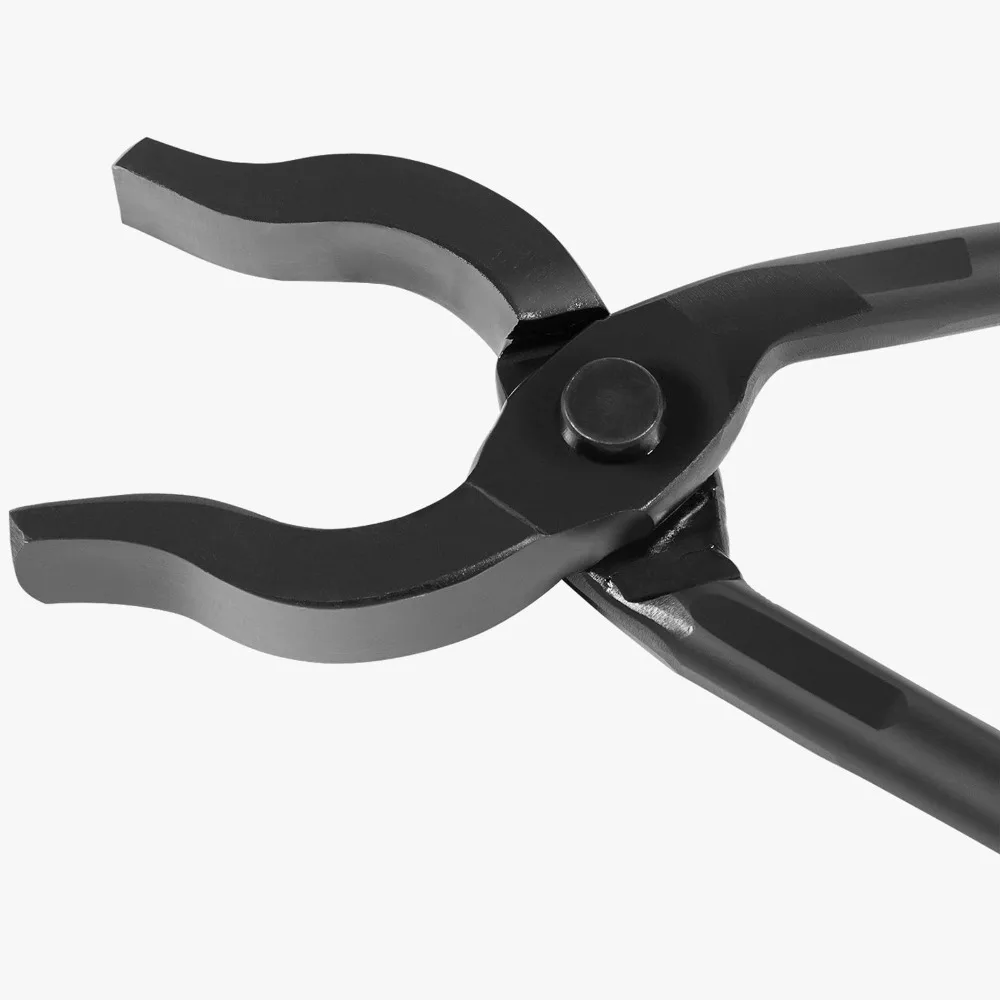 round nose Black Durable Welding tool Steel Welding Bench Soldering pliers Professional Blacksmiths Blacksmiths\' Tongs