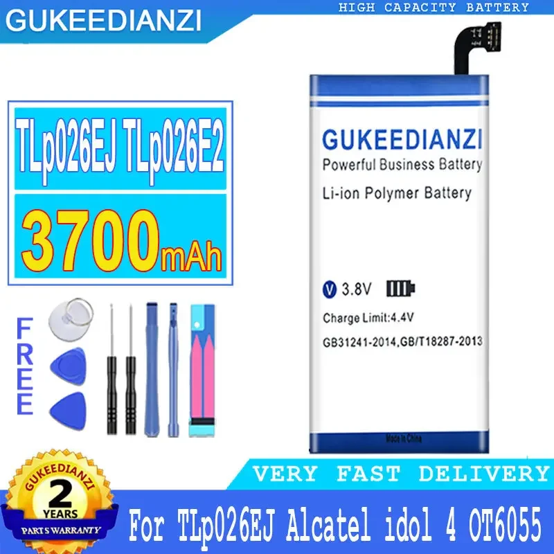 

Аккумулятор GUKEEDIANZI 3700 мАч TLP026EJ TLP026E2 для Alcatel One Touch Idol 4 Idol4 OT-6055 6055B 6055K 6055H 6055Y 6055U