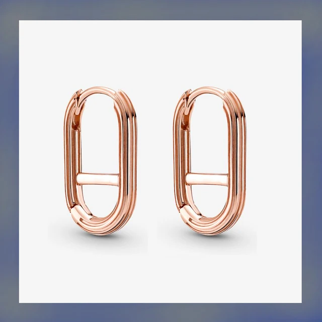 2022 Authentic 925 Sterling Silver Earring Sparkling Star Blue Gem Golden Heart Halo Stud Earrings Women Jewelry BirthdayGift 