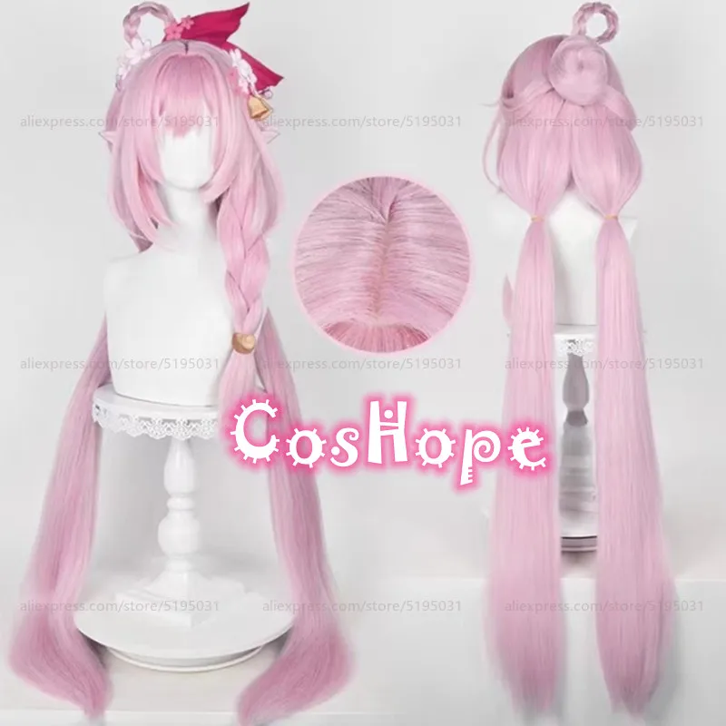 

Honkai Impact 3rd Elysia New Skin Cosplay Wig 110cm Long Pre Braided Pink Wig Cosplay Anime Wig Heat Resistant Synthetic Wig
